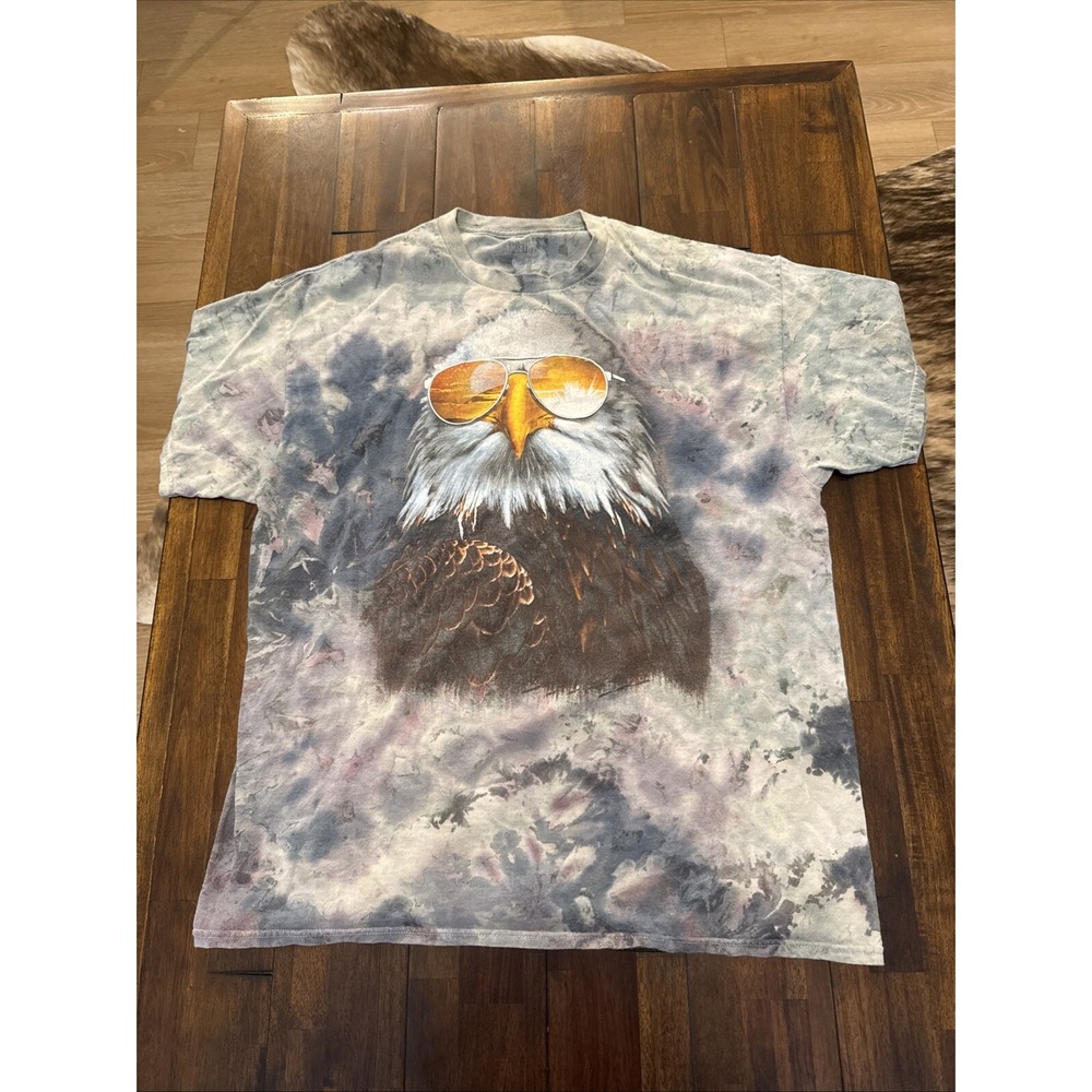 Chemistry Tshirt Men's Size XL Green Tie Dye Eagle Cool Funny Graphic Print